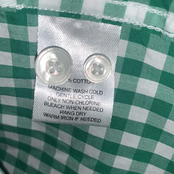 Untuckit Green Gingham Shirt - Picture 4 of 4